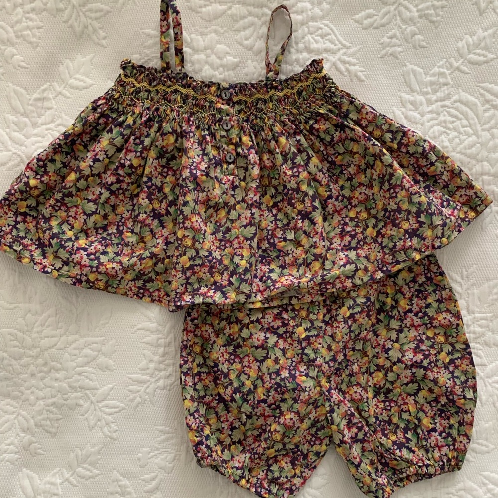 Bonpoint Blouse and Shorts, 12m